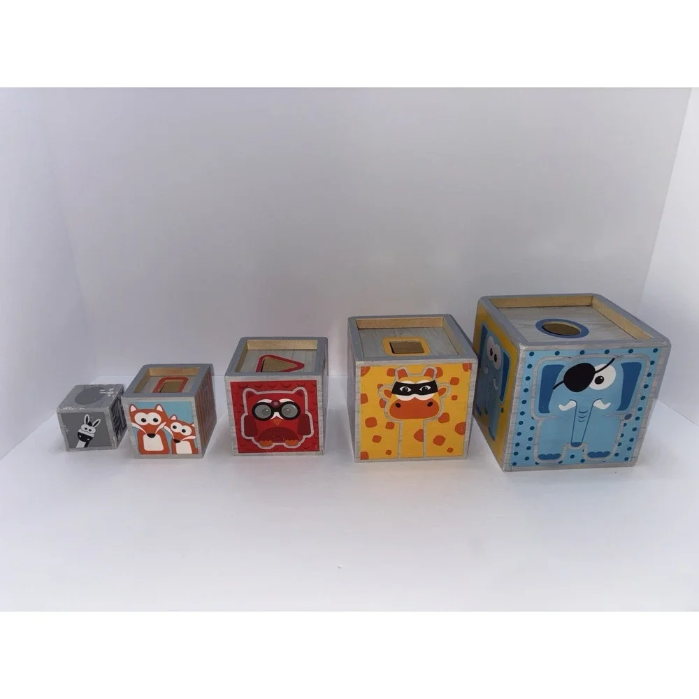 J'adore Animal & Number Nesting Blocks No Shapes